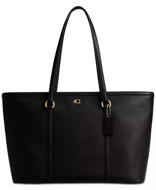 Excl WHSL Refined Pebble Leather Legacy Large Zip Tote