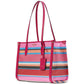 Market Striped Woven Straw Small Tote