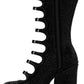 Black 'The Rhinestone Kiki Knee-High' Tall Boots