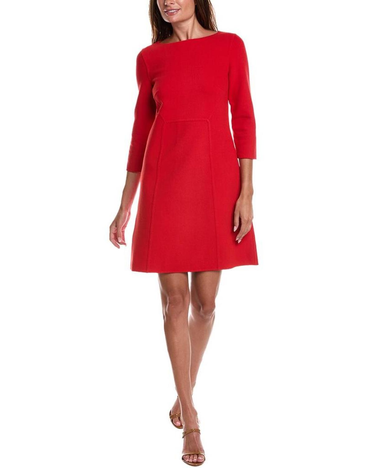 Michael Kors Collection Boucle Wool-Blend Shift Dress