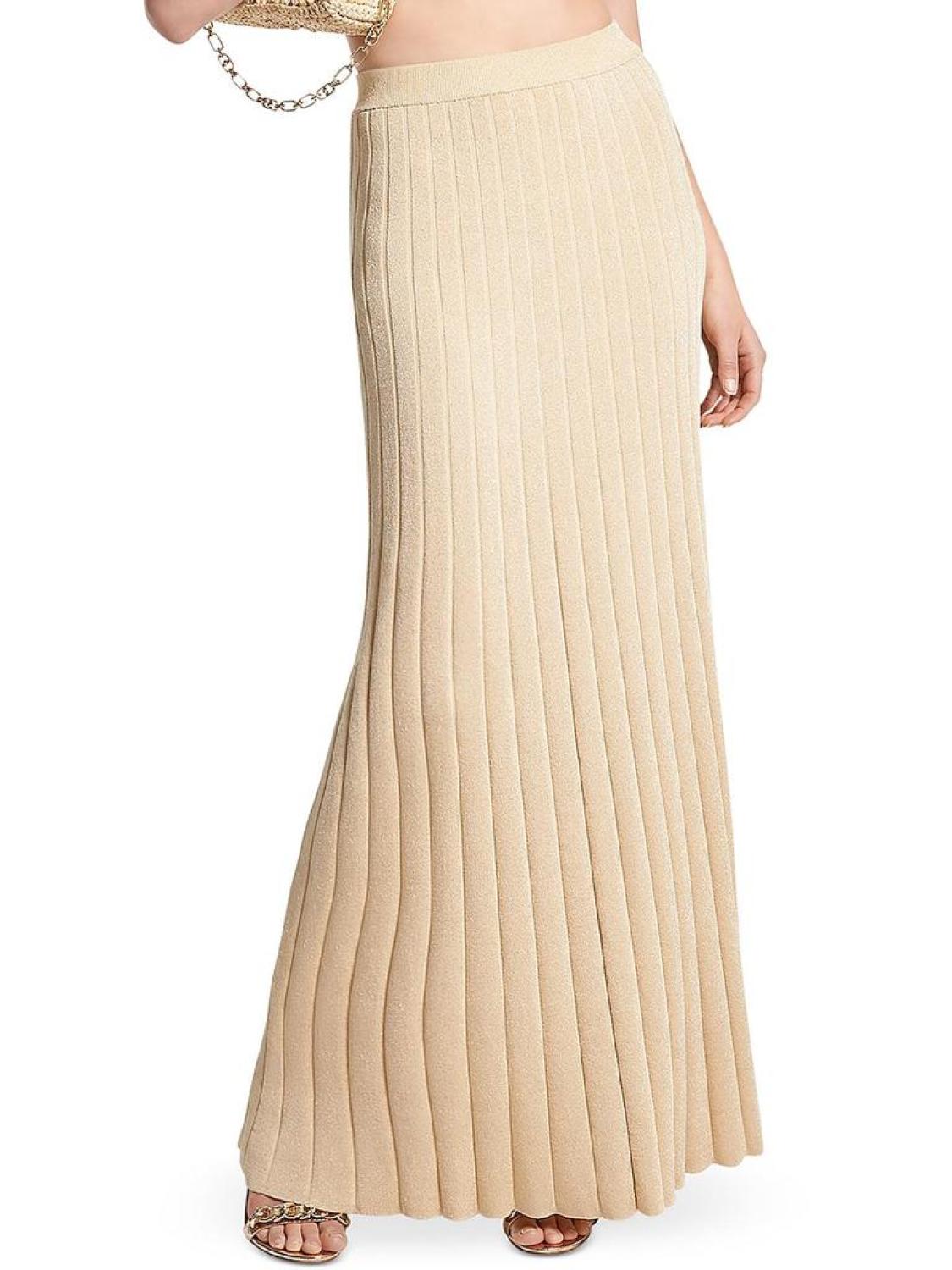 Womens Maxi Stretch A-Line Skirt