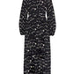 Women's Urbania Silk Maxi Dress In Black/white