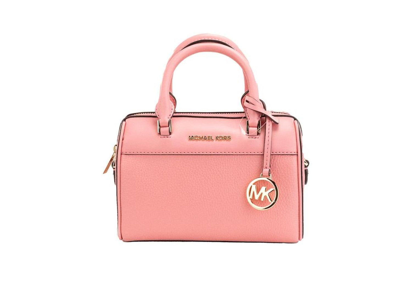 Michael Kors Travel XS Tea Rose Pebbled Leather Duffle Crossbody Handbag Women's Purse