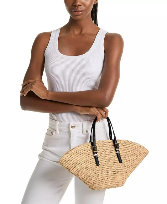 Isa Fan Large Woven Tote