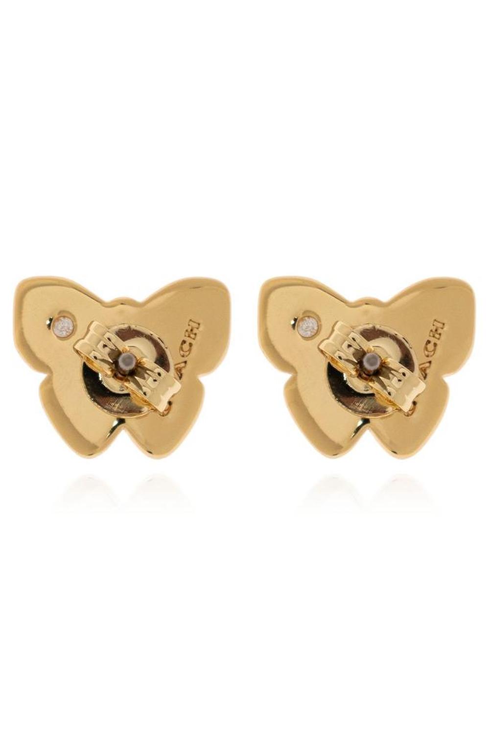 Coach Signature Butterfly Stud Earrings