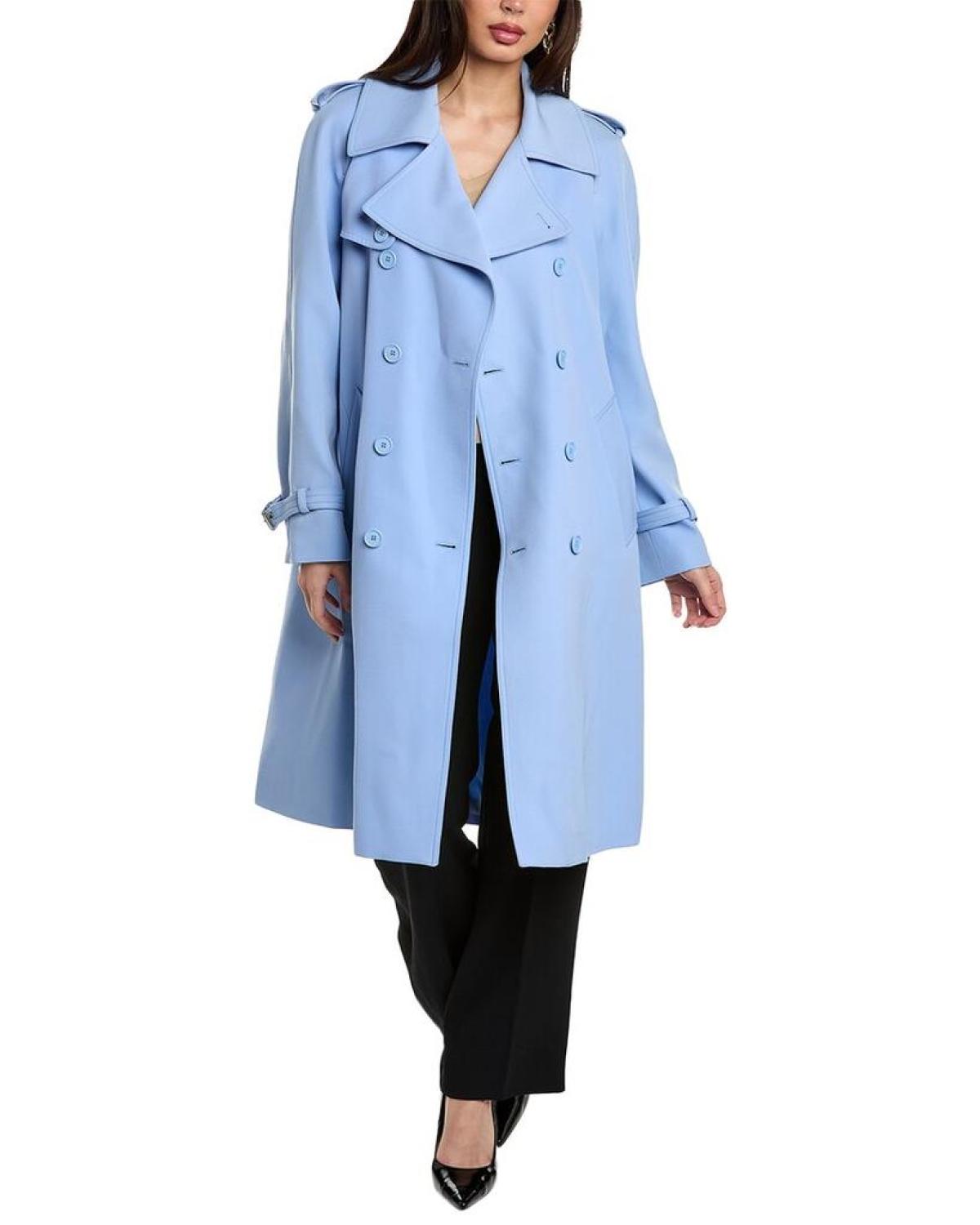 Michael Kors Collection Wool Trench Coat