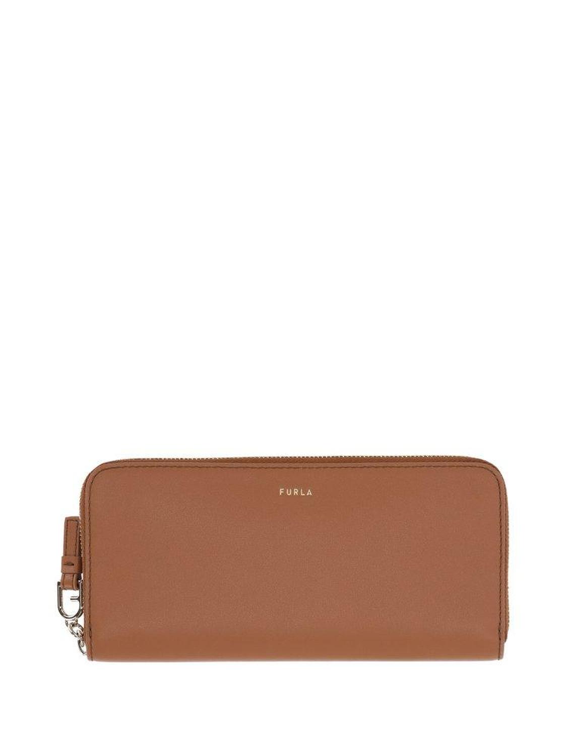 Furla Logo Printed Zip-Around Wallet