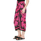 Women's Lush Palm-Print Faux-Wrap Midi Skirt