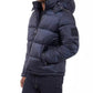 Men's Heavyweight Metallic Finish Hooded Puffer Jacket