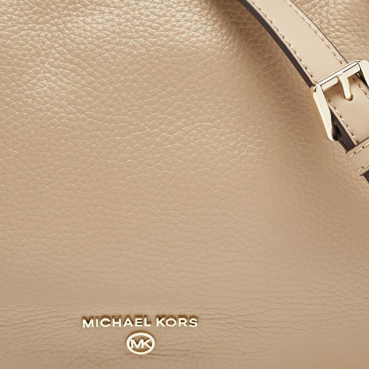 Michael Kors Beige Leather Small Harper Messenger Bag