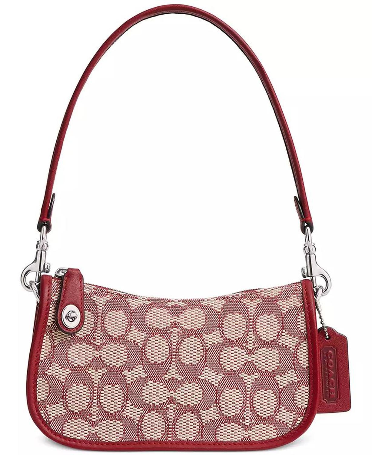 The Coach Originals Signature Jacquard Swinger 20 Shoulder Bag