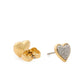 Heart Pave Studs