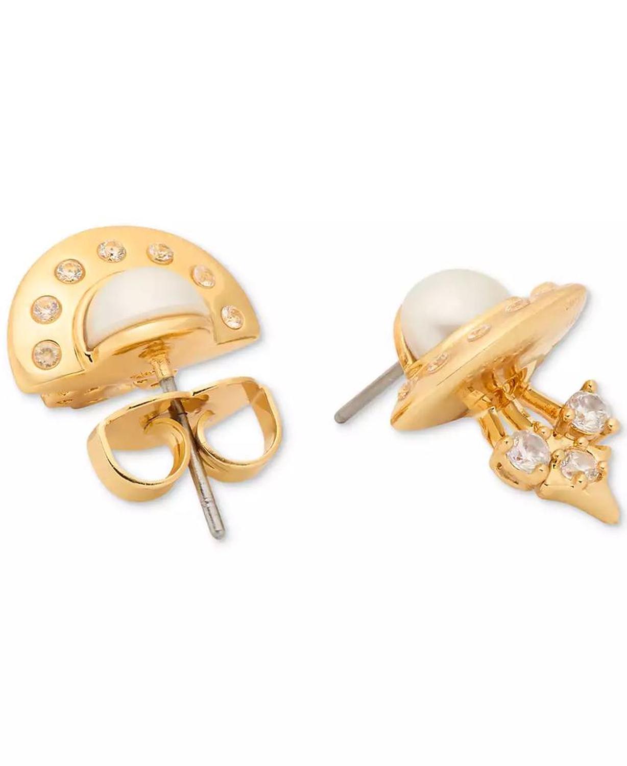 Gold-Tone Space Cadet Stud Earrings