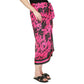 Women's Lush Palm-Print Faux-Wrap Midi Skirt