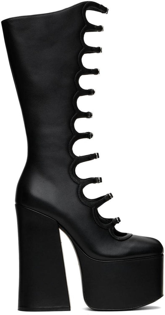 Black 'The Kiki Knee-High' Tall Boots