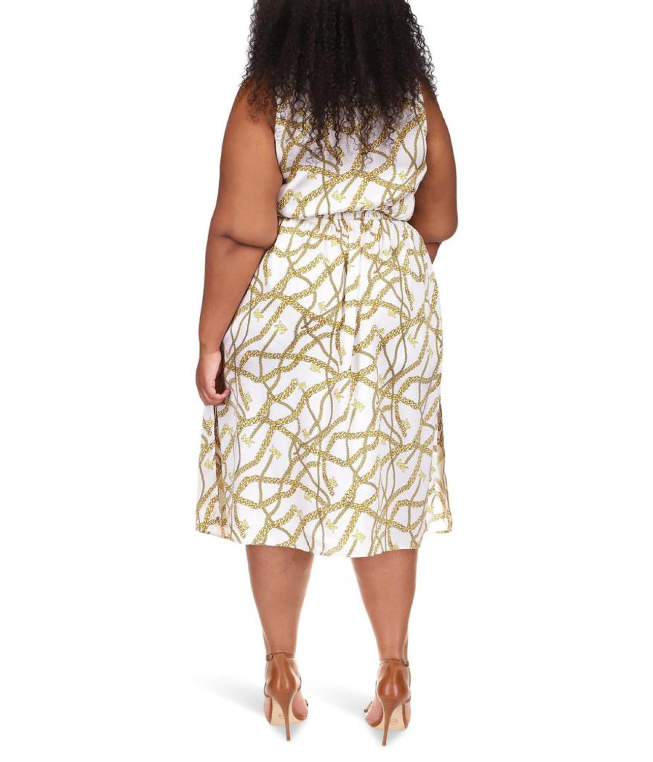 Plus Size Logo Chain Dress