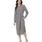 Petite Houndstooth Belted Crepe Shirtdress