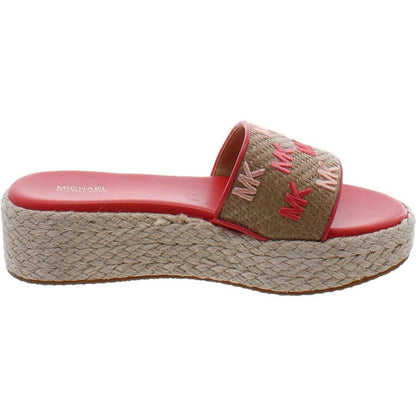 Womens Slip On Open Toe Slide Sandals