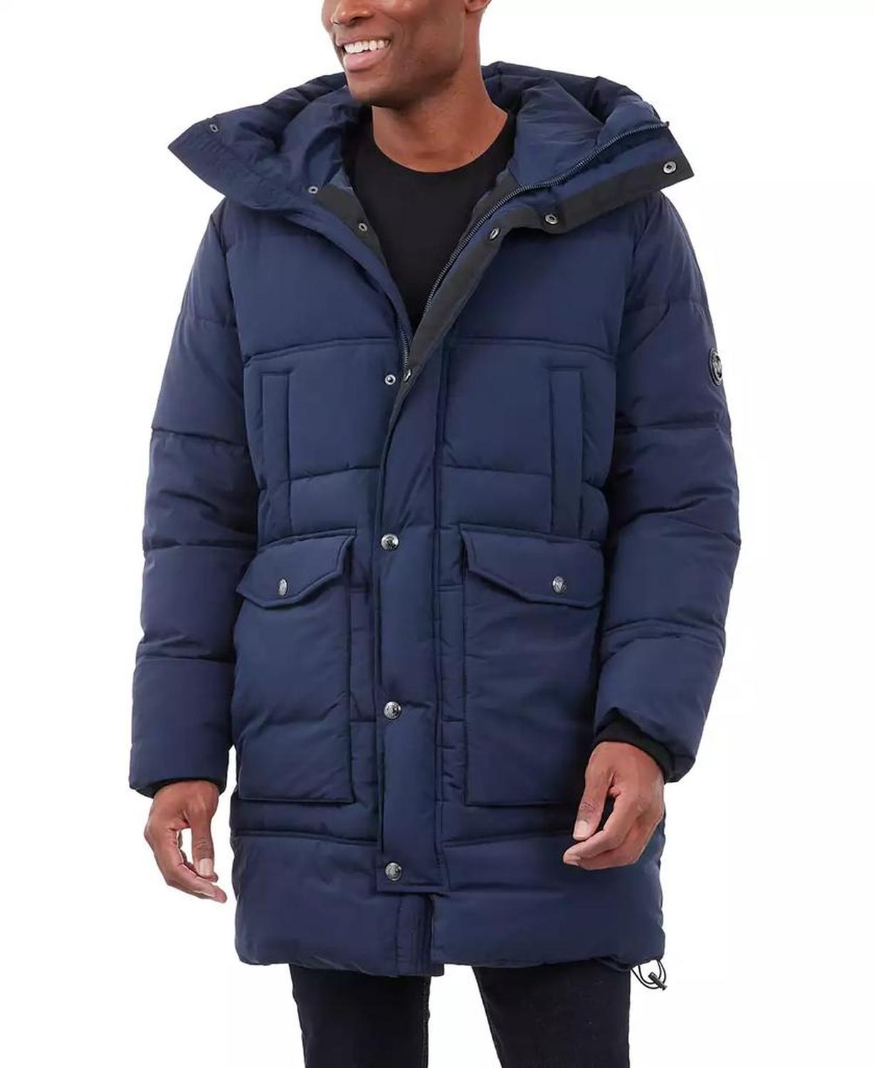 Men's Heavyweight Hooded Long Puffer Coat