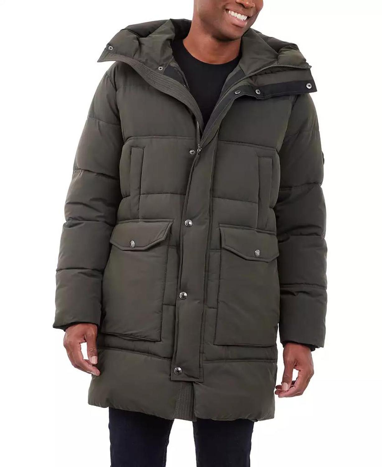 Men's Heavyweight Hooded Long Puffer Coat