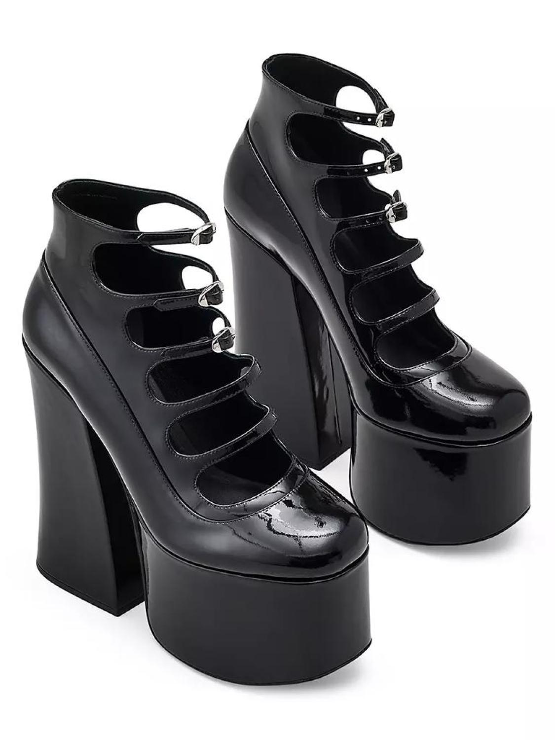 Kiki 160MM Leather Platform Ankle Boots