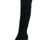 Womens Suede Pointed Toe Over-The-Knee Boots