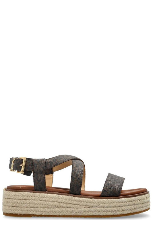 Michael Michael Kors Lynn Signature Logo Platform Espadrille Sandals