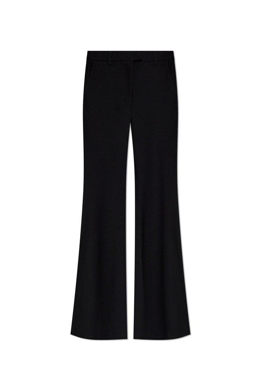 Michael Michael Kors Logo Plaque Flared Trousers