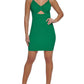 Womens Cut-Out Mini Sheath Dress