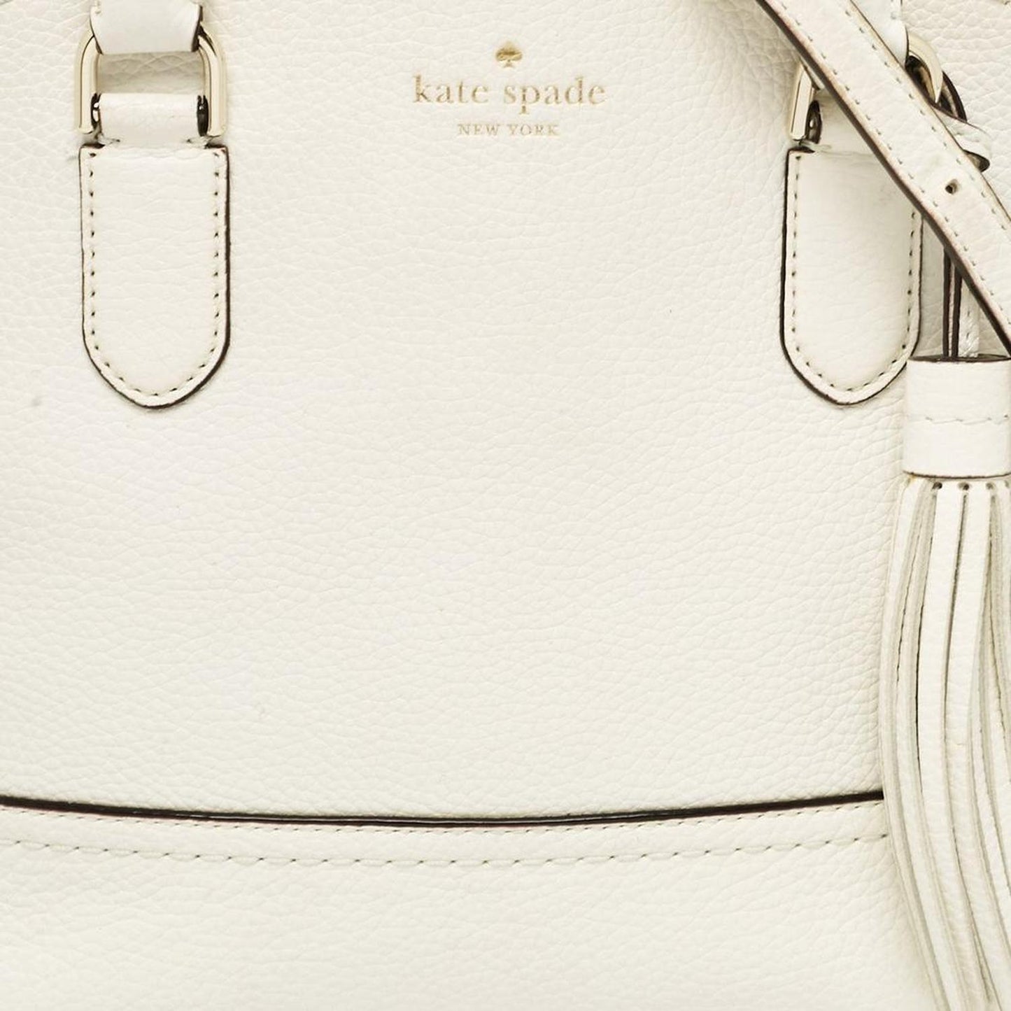 White Leather Carli Mccall Street Satchel