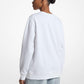 Embellished Logo Cotton Blend Sweatshirt