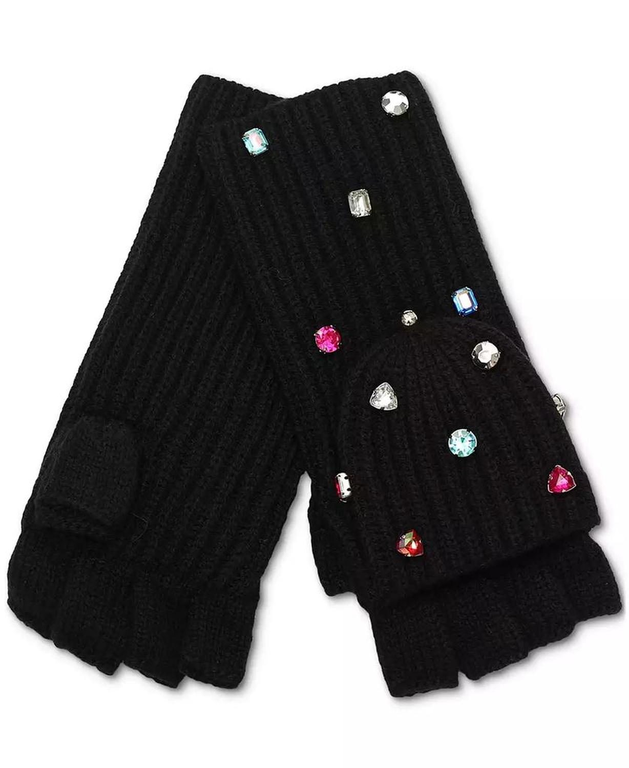 Women's Embellished Pop-Top Gloves