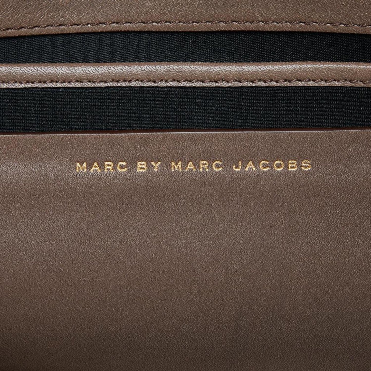 Marc By Marc Jacobs  Leather Metal Flap Clutch