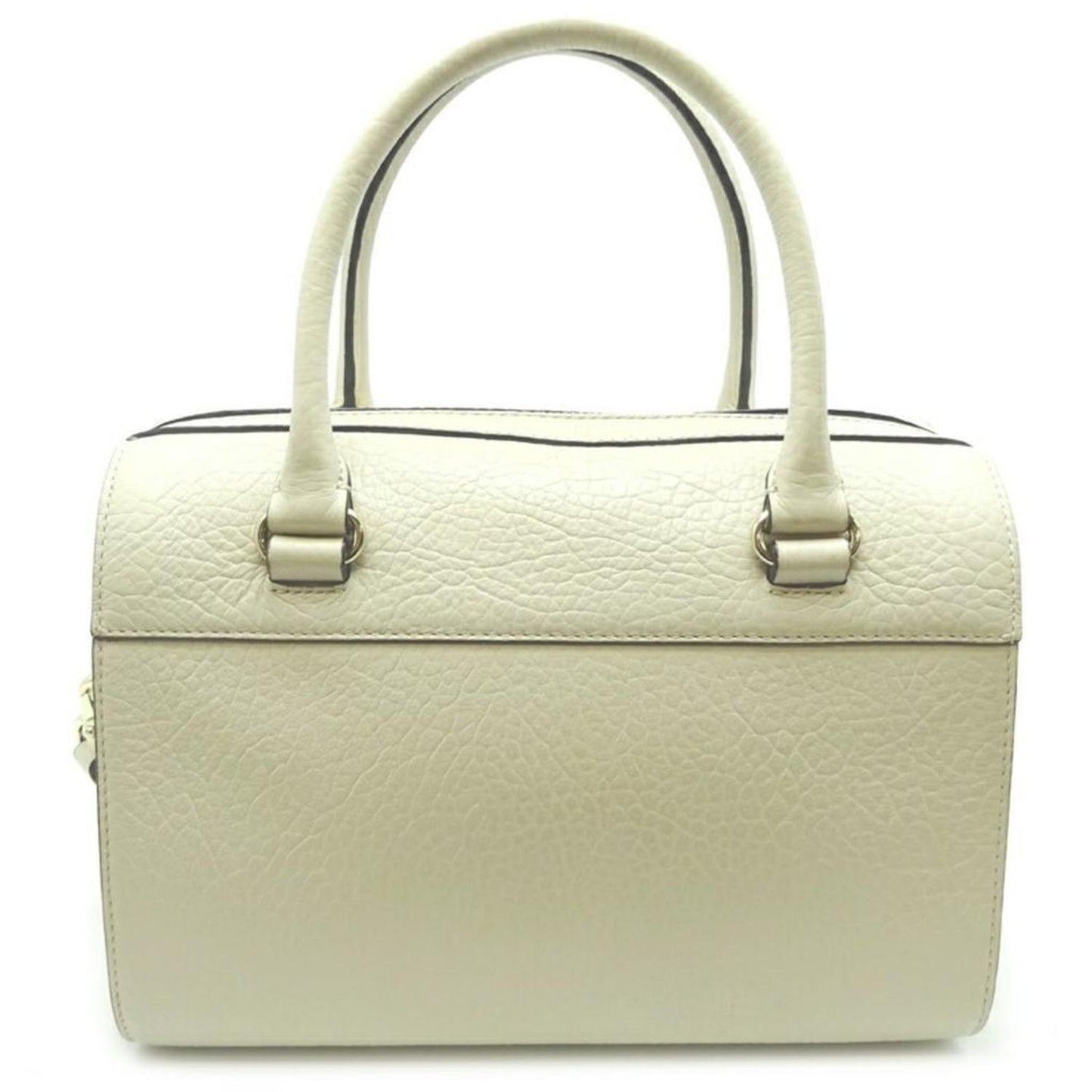 ivory Leather Handbag (Pre-Owned)