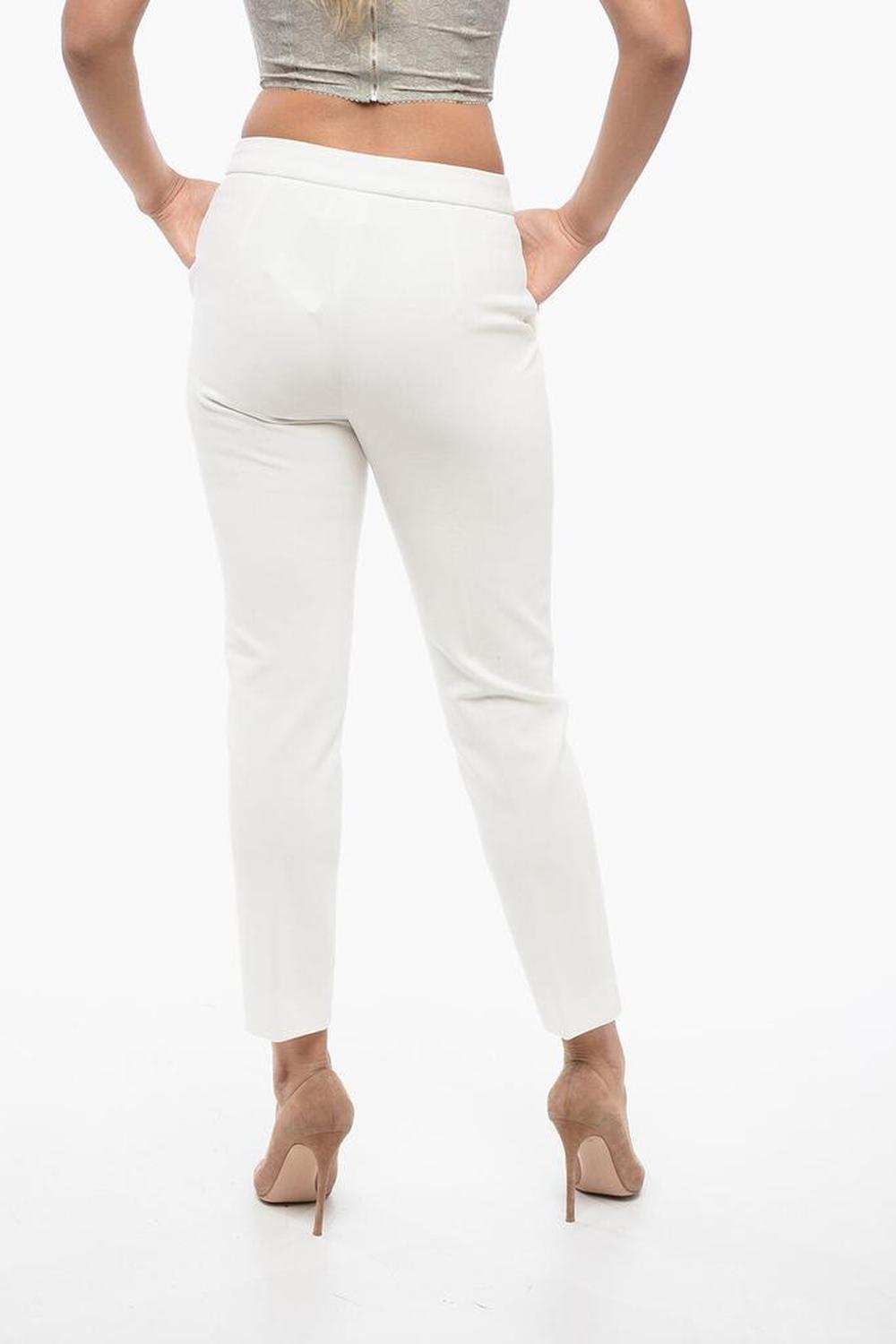 Stretchy Viscose Pants with Skinny Fit