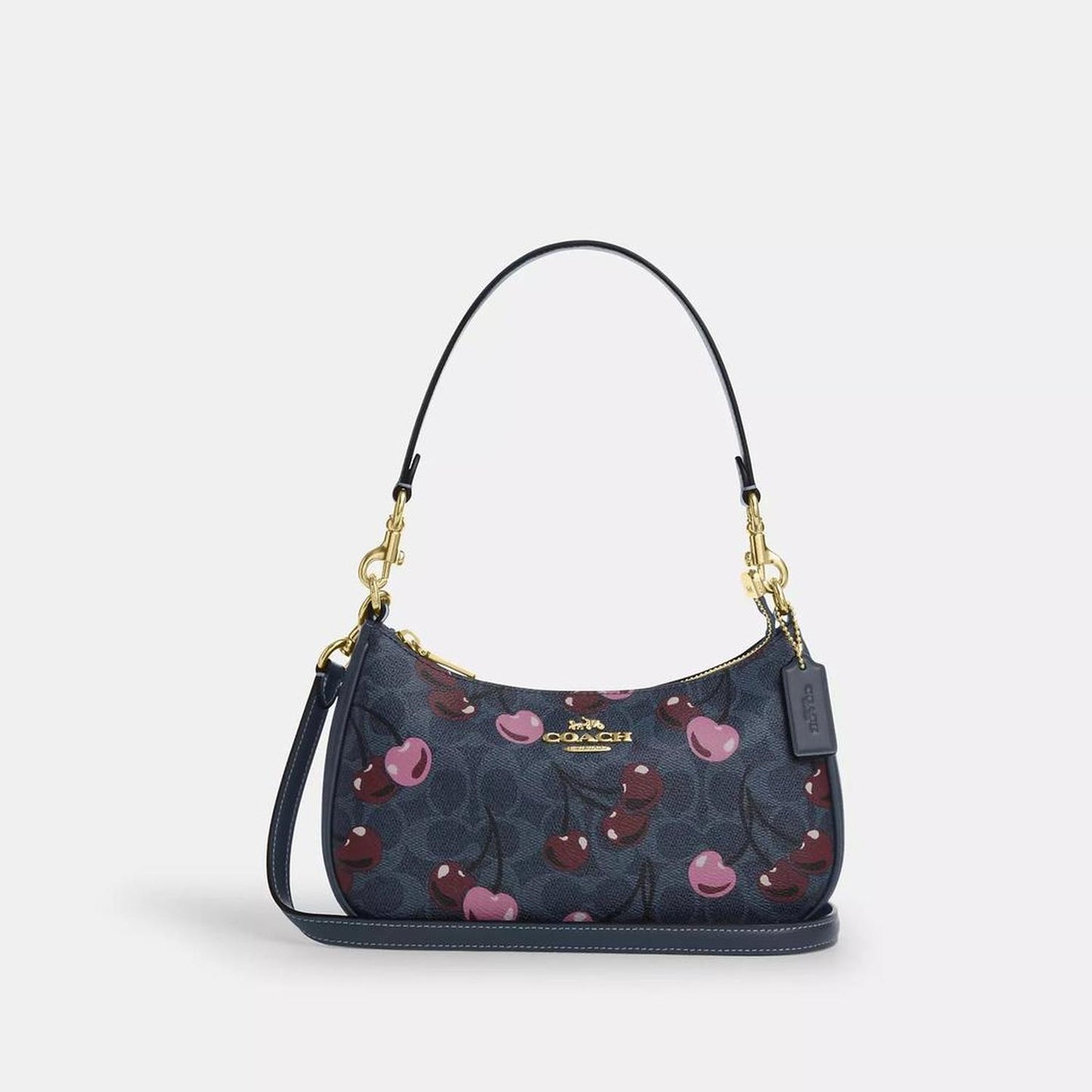 Teri Shoulder Bag In Signature Canvas With Cherry Print