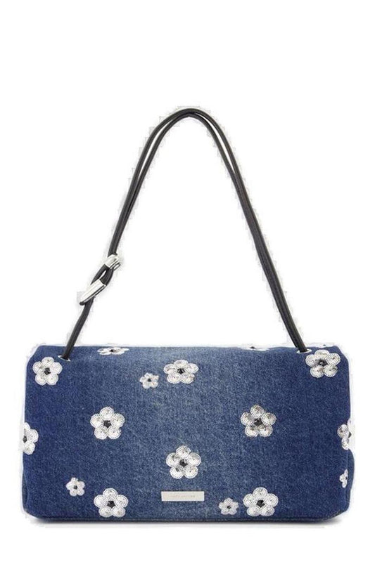 Marc Jacobs The Sequin Daisy Denim Large Dual Bag