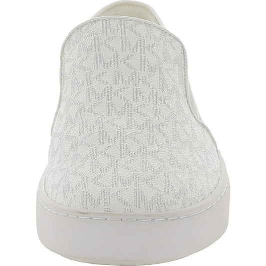 Womens Logo Manmade Slip-On Sneakers