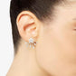 Silver-Tone Cosmos Front to Back Earrings