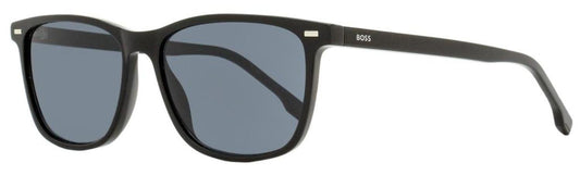 Boss Men's Rectangular Sunglasses 1554/O/S 807IR Black 56mm