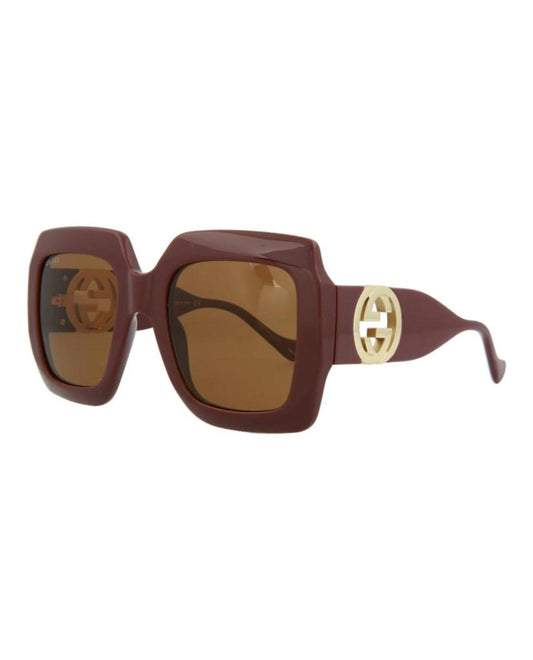 Square-Frame Injection Sunglasses