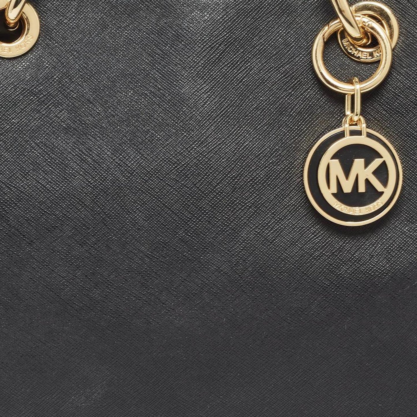 Michael Kors Black Leather Medium Cynthia Tote