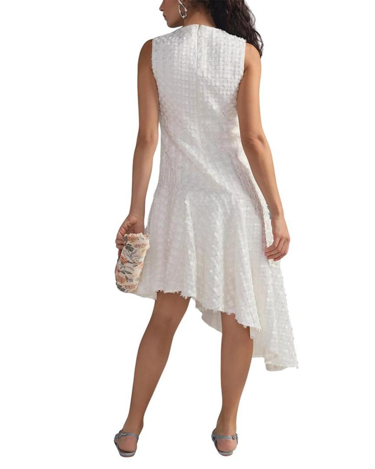 Eva Franco Textured Asymmetrical Dress