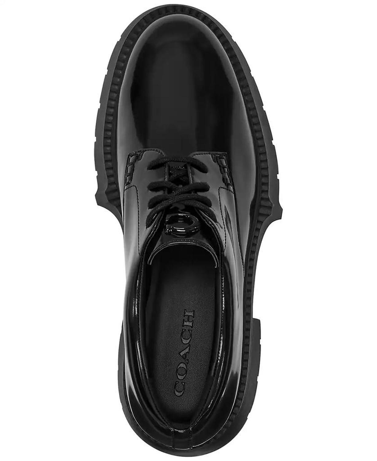 Women's Lyla Platform Leather Derby Flats