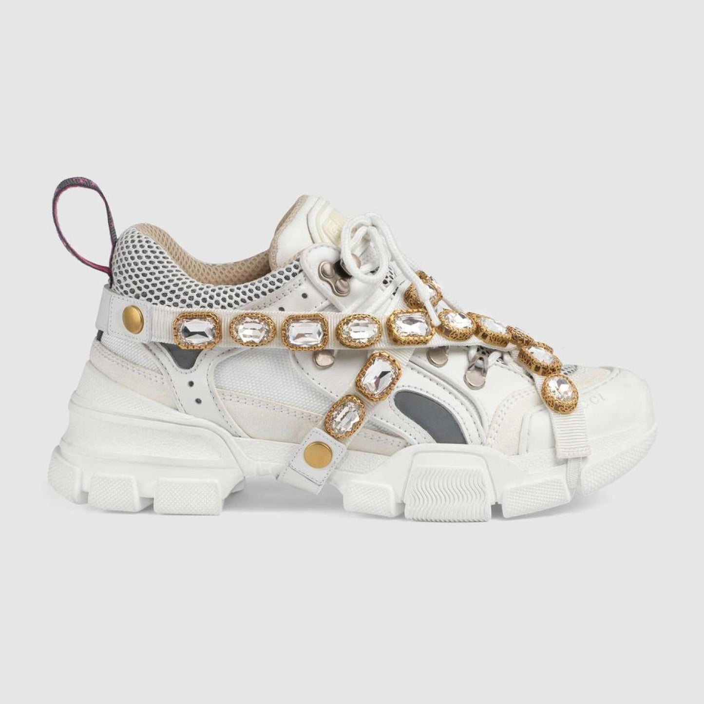 Gucci Flashtrek Leather & Mesh Sneakers