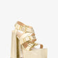 Darrington Crackled Metallic Leather Platform Sandal