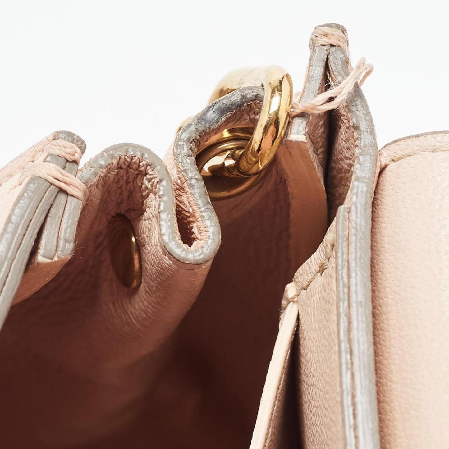 Chloe Peach Leather Elle Shoulder Bag