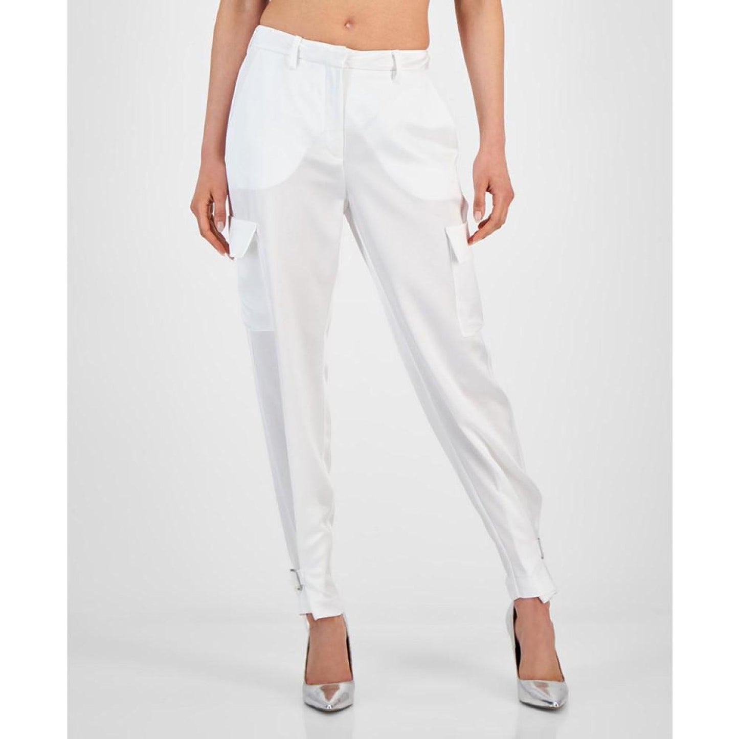 Women's Marzia Buckle-Hem Cargo Jogger Pants