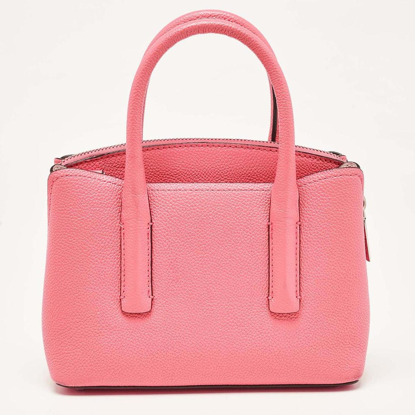 Peach Leather Margaux Mini Satchel