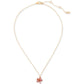 Gold-Tone Paradise Flower Mini Pendant Necklace, 16" + 3" extender